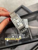 Cartier Tank Stainless Steel Swiss Quartz Movement 20*35MM Stainless Steel Bracelet Women Watch